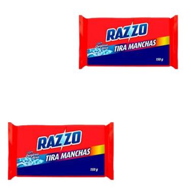 Imagem de Sabão Razzo Tira Manchas Kit Com 2 Unidades De 150g