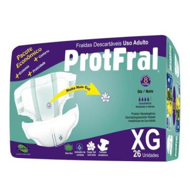 Imagem de Fralda Protfral Pacote Econômico Anatômico Hipoalergênico, XG
