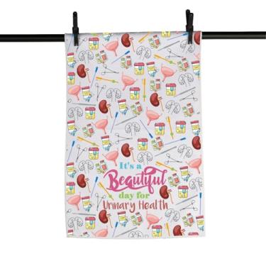 Imagem de MNIGIU Presente de urologista presente de nefrologia presente de apreciação urologista toalha de cozinha de saúde urinária (toalha de saúde urinária)