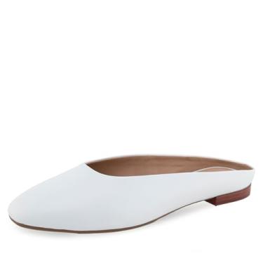 Imagem de Aerosoles Amara Mule feminino, couro branco brilhante, 35