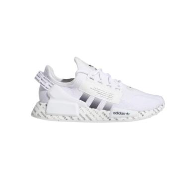 Imagem de adidas Tênis masculino NMD_R1 V2, Branco puro/preto profundo e branco, 18