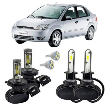 Imagem de Kit Ultra Led Farol Alto Baixo Milha Fiesta Sedan 02 A 2006 - Autovex