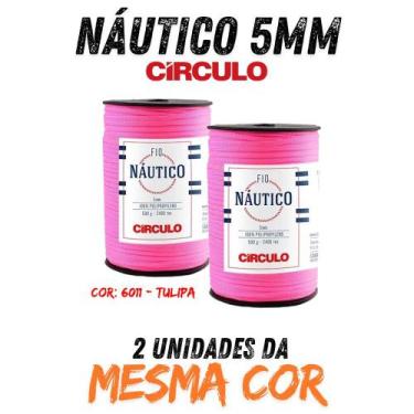 Imagem de FIO NÁUTICO 5MM circulo 500g KIT C 02 UN, 6011 - TULIPA