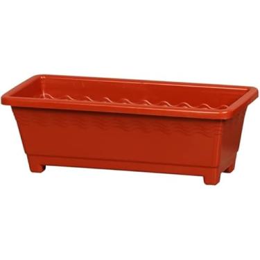 Imagem de Vaso Jardineira Floreira Grande 9,5 Litros 47cm Cerâmica Home Gourmet – Polipropileno Resistente para Área Externa