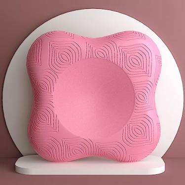 Imagem de Almofada de joelho para ioga, antiderrapante, espessada, almofada de apoio para ioga, almofada de equilíbrio esportivo para proteção do joelho, tornozelo, cotovelo (Sakura-roze)