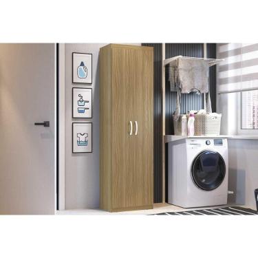 Imagem de Armário Multiuso Lavanderia PH 1711 c/ 2 Portas Cedro - Herval