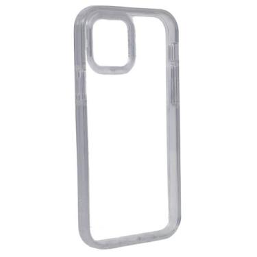Imagem de Capa Capinha Case Transparente C/ Borda Compatível Iphone 12 - Tesla S