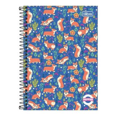 Imagem de Caderno Espiral Capa Dura Pequeno 1/4 Pepper 80 Folhas TILIBRA