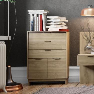 Imagem de Cômoda 3 Gavetas 2 Portas Madeirada Carraro