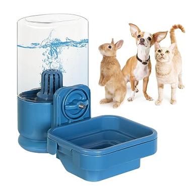 Imagem de Vannon dispensador de água com filtro para animais pequenos para caixa, garrafa de água de 26 onças para gaiola, tigela pequena de água para animais de estimação sem bpa e anti-transbordamen