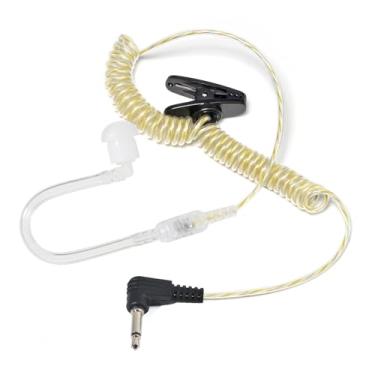 Imagem de UAYESOK Fone de ouvido de vigilância ET02 com armadura equilibrada de 3,5 mm, tubo acústico apenas para rádio amador Motorola Icom, microfone de alto-falante Walkie Talkie