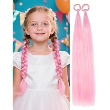 Imagem de Extensões de cabelo TASHEEMA Pink Ponytail 20cm, 2 pacotes