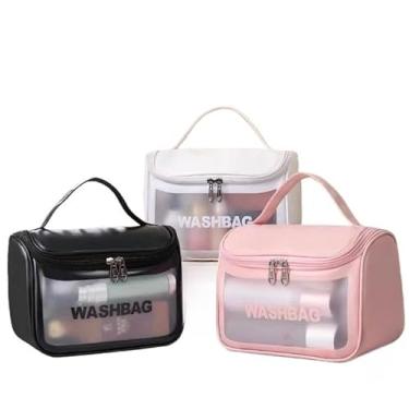 Imagem de Necessaires Grande Transparente Para Viagem Bolsa Organizadora (cor aleatorio)