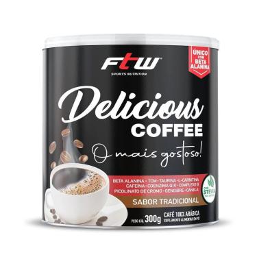 Imagem de Delicious coffee com beta alanina - 300g sabor tradicional