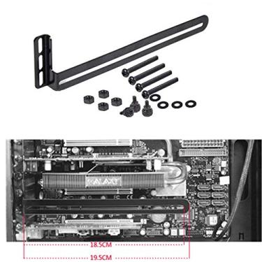 Imagem de Suporte para ventilador SiyuXinyi PCI, suporte para cartão de vídeo, suporte GPU VGA para jogos de computador desktop personalizado, compatível com suporte de suporte de rack de refrigeração vertical RTX suporta ventiladores de 80 mm 90 mm 120 mm 140 mm