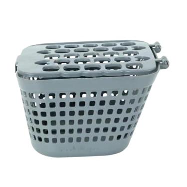 Imagem de KiBcsLic Cesta de bicicleta frontal, cesto de bicicleta, grande capacidade, viagem, cesto de armazenamento de bagagem suspenso, bolsa de carga para bicicleta