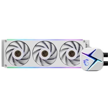 Imagem de MSI MAG CORELIQUID C360 V2 Branco - Refrigerador líquido para CPU AIO ARGB - Radiador de 397 mm - Pronto para LGA 1700 - Ventiladores ARGB PWM triplos de 120 mm, branco