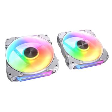 Imagem de Kit 3 Fans Cougar Apolar 120 ARGB Branco 120 mm 3MAPR12A3.0002