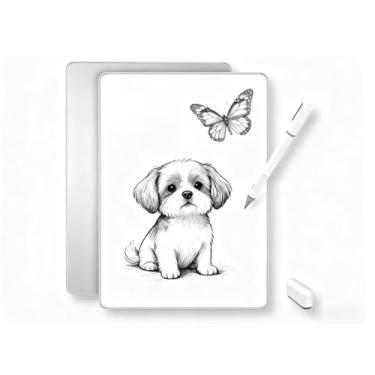 Imagem de Dpofirs Placa de Desenho Magnético, Tablet de Escrita de LCD, Com Borracha de Slides de Caneta, Bloco de Notas de Liga de Alumínio Reutilizável, para Estudantes Trabalhos No Escritório