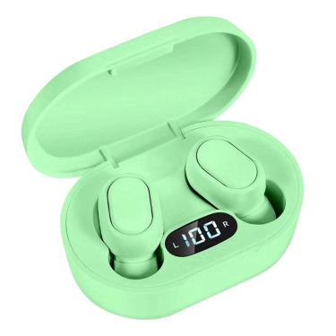 Imagem de E7S Fones de Ouvido Sem Fio Wireless Bluetooth 5.0 com Display LED e Microfone - Preto, Branco, Azul, Rosa, Verde