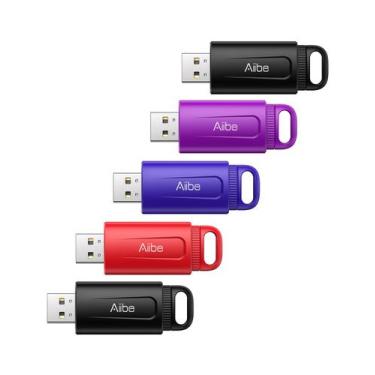 Imagem de Unidade flash USB Aiibe 32GB USB 2.0 Memory Stick, pacote com 5