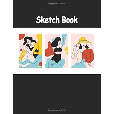 Imagem de Sketch Book: Sketchbook For Drawing, 8.5" x 11" 120 pages (60 sheets), Sketch Pad with White Drawing Paper for Sketching and Doodling.