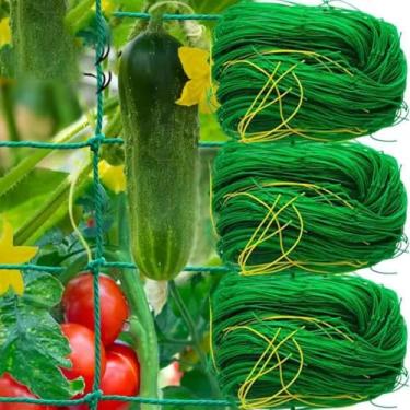 Imagem de 1 peça rede de nylon forte para jardim, plantas ao ar livre, trepadeira, jardim, trepadeira, rede durável de proteção contra pássaros (1,8 x 1,8 m)