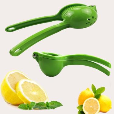 Imagem de Espremedor manual de limão ou limão, espremedor de frutas cítricas para extração máxima, verde