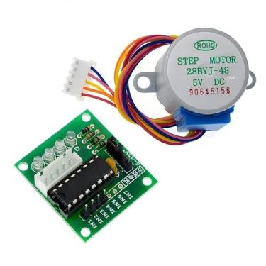 Imagem de Conjunto De Motor De Passo De 4 Fases 28BYJ-48-5V E Placa Controladora