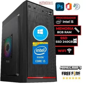 Imagem de Cpu Pc Intel Core I5 2400 Placa H61 1155 8 Gb Ssd 240GB 500W - Hayom, 