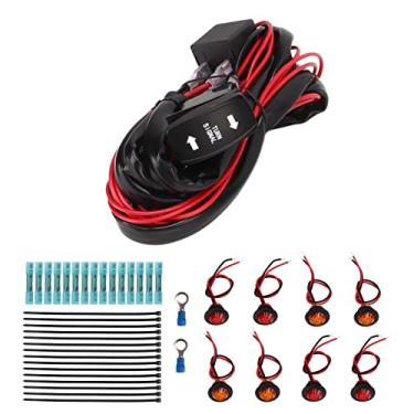 Imagem de Signal de Rotação de Giro UTV ATV UTV Street Legal Kit, Luzes de Sinal de Volta Frontal e Traseira, Cheiro de Fiação pré -cabos, relé de Pisca -Pisca de 12V 40A (Interruptor