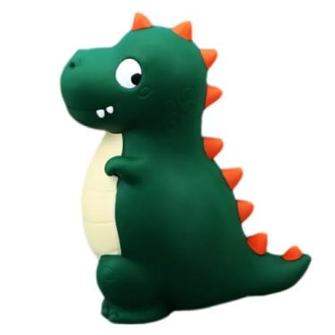 Imagem de ZABEES Cofrinho para presente de aniversário, cofrinho de dinossauro, cofrinho de plástico, forrado, cofre, moedas, melhores presentes de aniversário, decoração de casa