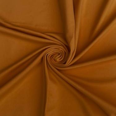 Imagem de Tecido de nylon e elastano dourado, tecido esportivo fosco da The Yard, 80% nylon, 20% elastano, elasticidade em 4 direções 152 cm de largura para esportes, dança, ioga, costura - 1 jarda