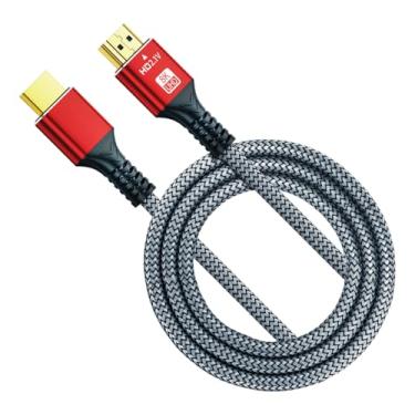Imagem de 8K HDMI 2.1 Cable,48Gbps Ultra High Speed High Definition Braided Cord,2K@240HZ,4K@120Hz,8K@60Hz,eARC,Compatible for Ps5,Monitor,PC and More
