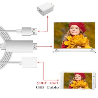 Imagem de Cabo adaptador de TV HDMI AV HD 1080p para Samsung Note 9