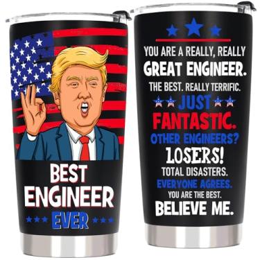 Imagem de AREOK Presentes de engenheiro para homens, presentes de engenharia para engenheiros - presente de engenharia civil elétrica aeroespacial de software mecânico, 590 ml, copo de café isolado de aço