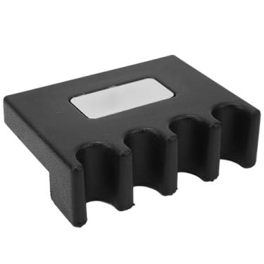 Imagem de POCREATION Suporte para Taco de Sinuca, 4 Furos Descanso para Tacos de Borracha Compacto Portátil Antiderrapante, Com Base de Ferro para Esportes de Sinuca Em Mesa Indoor