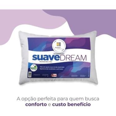 Imagem de Travesseiro Suave Dream Durabilidade E Firmeza Branco - boutique trave