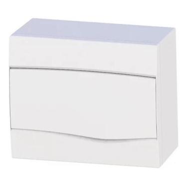 Imagem de Quadro Distribuição 9 Disjuntores Sobrepor Branco Din Brum