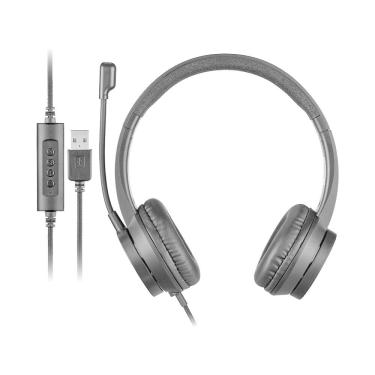 Imagem de Headset com Fio HF1100 USB/USB-C Preto Multi - PH501