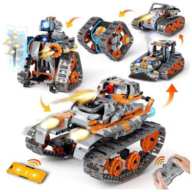 Imagem de Kit de Construção 552 Peças STEM Robô Programável com Aplicativo para Crianças de 6 anos ou Mais