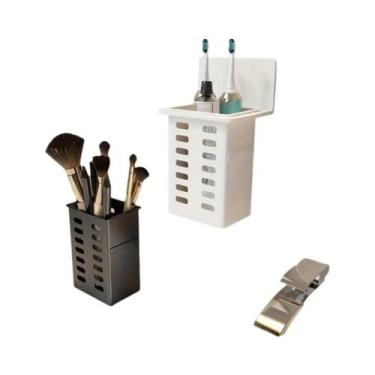 Imagem de Suporte De Escova De Dente De Parede Para Banheiro, Porta-Pasta De Den