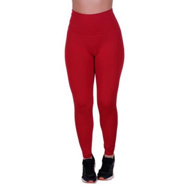 Imagem de Calça Suplex De Ginastica Lisa Cintura Alta Roupa Fitness -c4 CALÇA DE