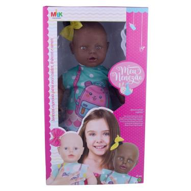 Imagem de Boneca Meu Nenezão Negra Milk Brinquedos 763