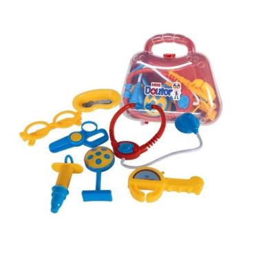 Imagem de Maleta de brinquedo mini doutor vermelho com acessorios - Paki Toys