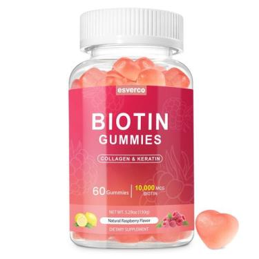 Imagem de Suplementos esverco Biotina 10000mcg Queratina e Colágeno Gomas