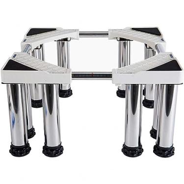 Imagem de Suporte de pedestal para lavadora, 28 de largura, universal com 30 metros fortes, ajustável, suporte de geladeira, pedestal de máquina de lavar, base multifuncional para aumento de 9,88 a 24,9 cm de
