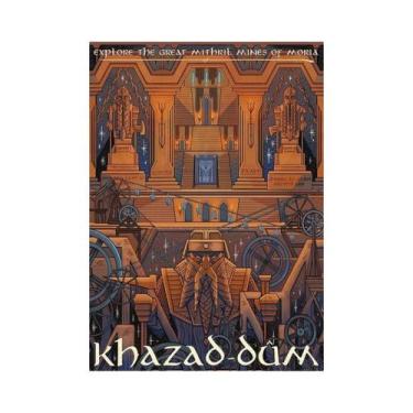 Imagem de Pôster Vintage Do Senhor Dos Anéis, Impressão Em Tela, Arte De Parede 