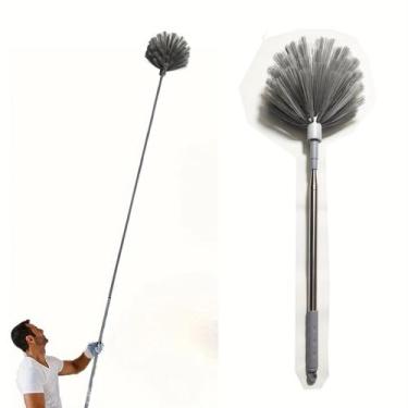 Imagem de Espanador De Teias De Aranha Com Cerdas Médias Rígidas, Cabo Extensíve