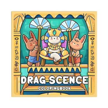 Imagem de Livro De Colorir Para Adultos DRAG SCENCE: Desenhos De Cartoon Com Pad